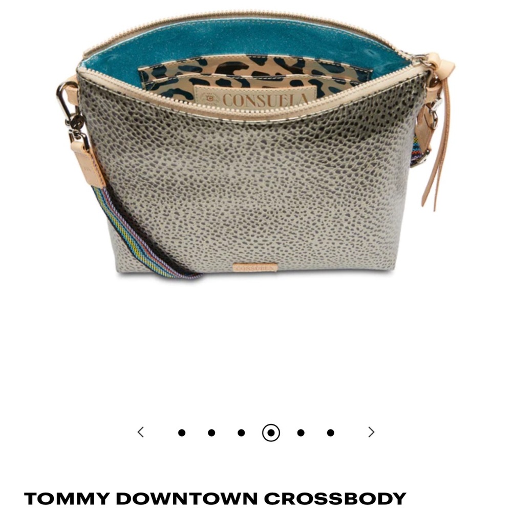 BNWOT Consuela TOMMY downtown metallic pewter.